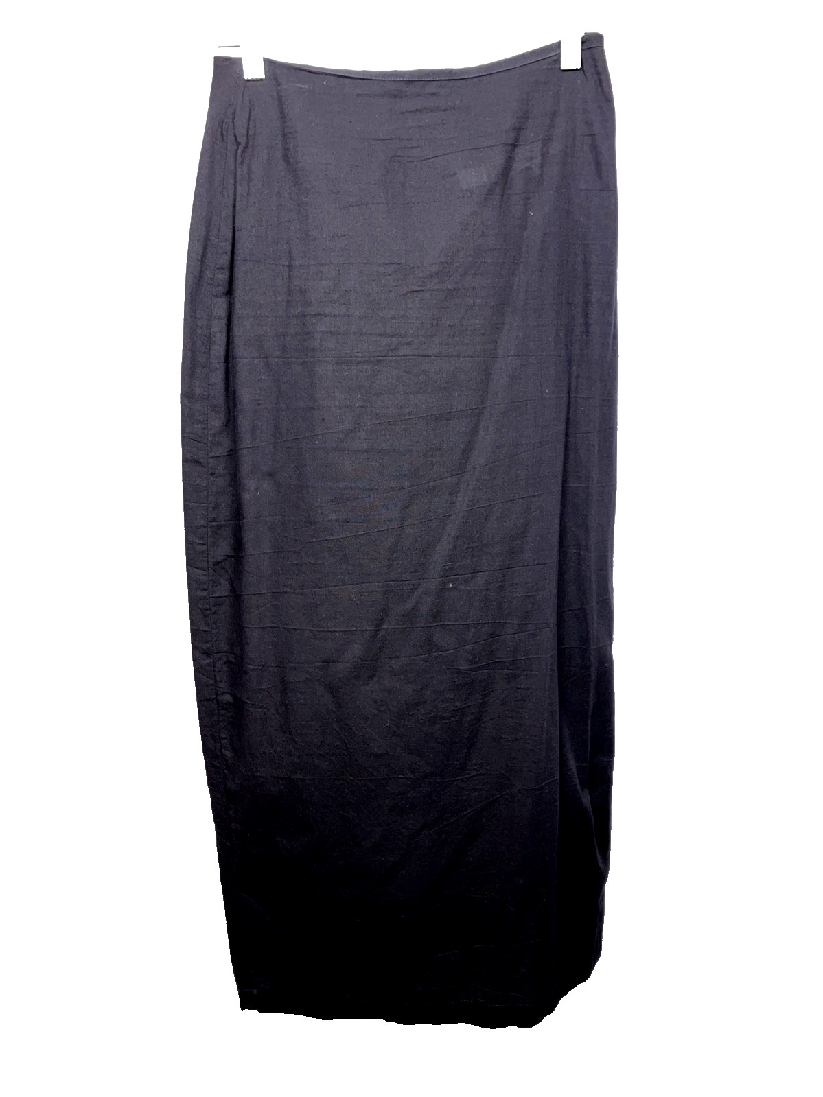 Vintage 80s NWT NOS Norma Kamali Cotton Pencil Skirt Summer Black Lace