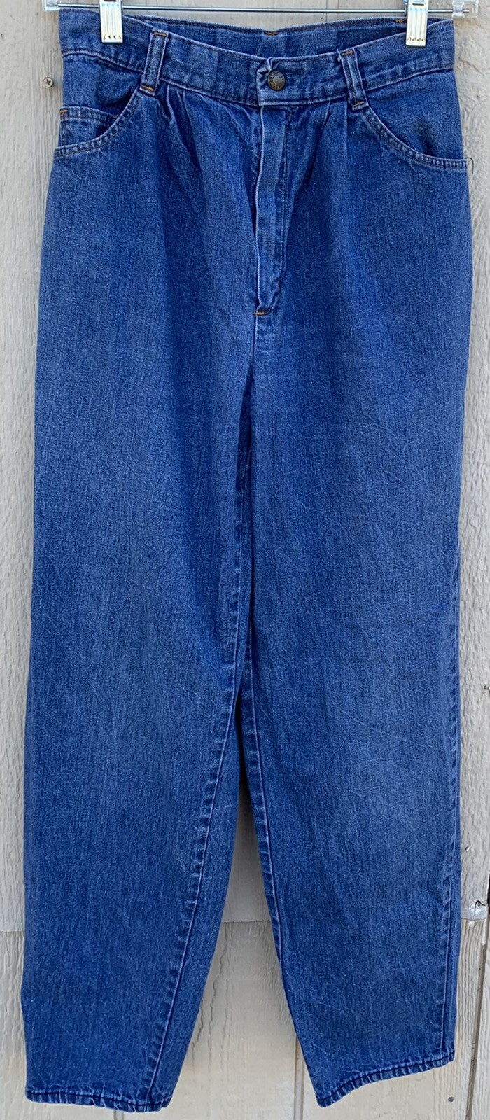 Vintage Stuffed Jeans High Waist Talon 42 Zipper 9 25 1/2” Waist