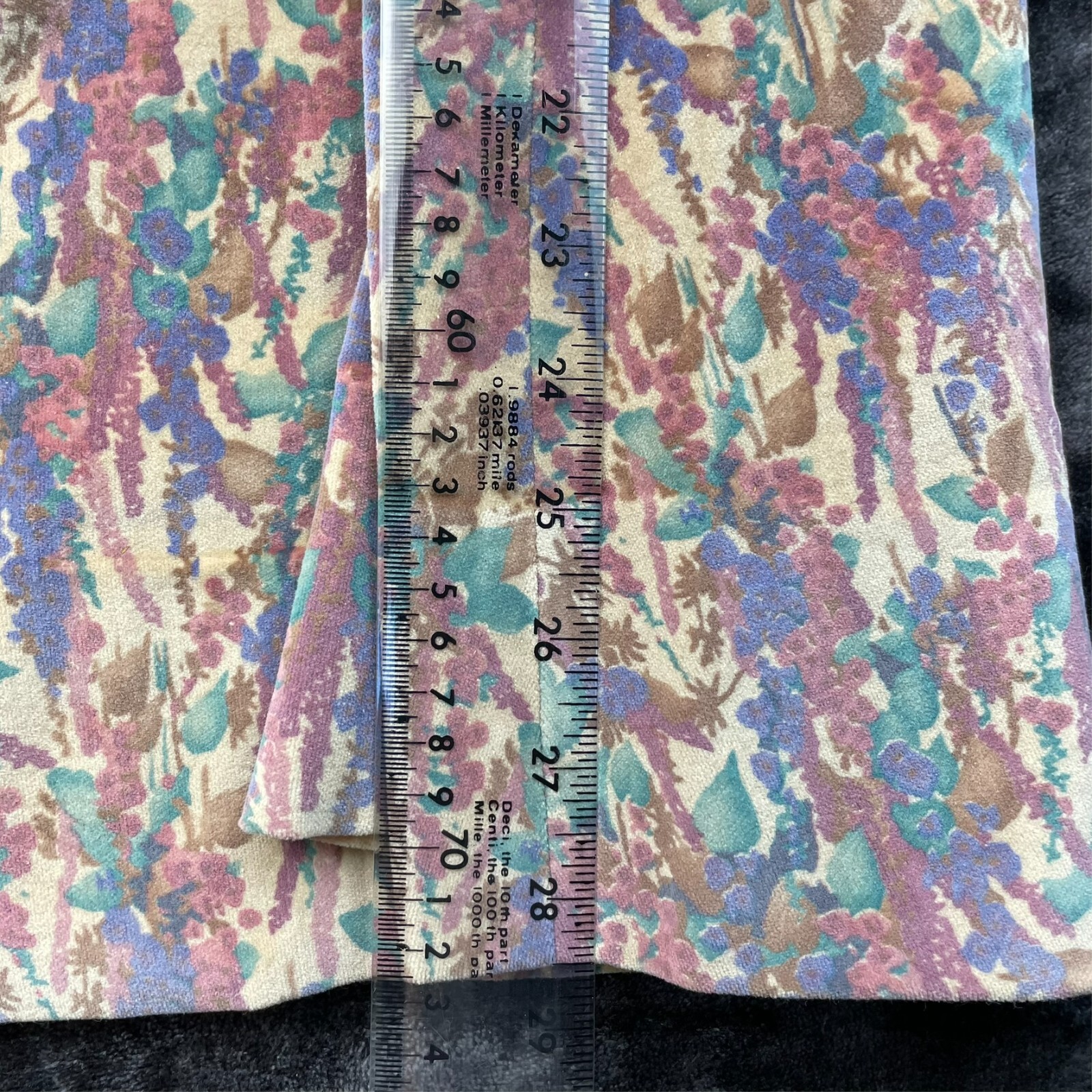 Marguerite Rubel San Francisco Vintage Skirt Size 16 Retro Floral Trad Wife