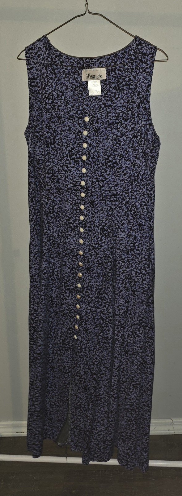 vintage 1990s Lisa Jo floral maxi dress size 15/16