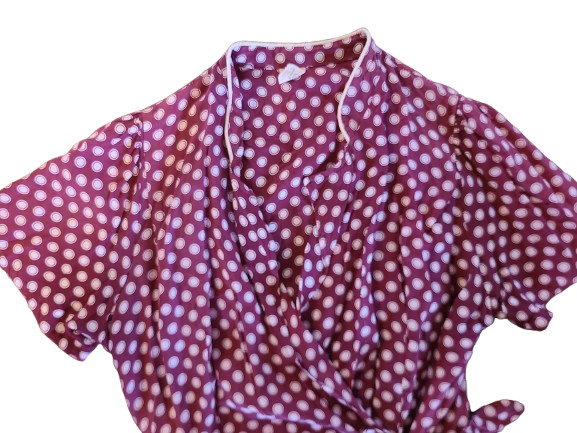 1940s Cold Rayon House Dress