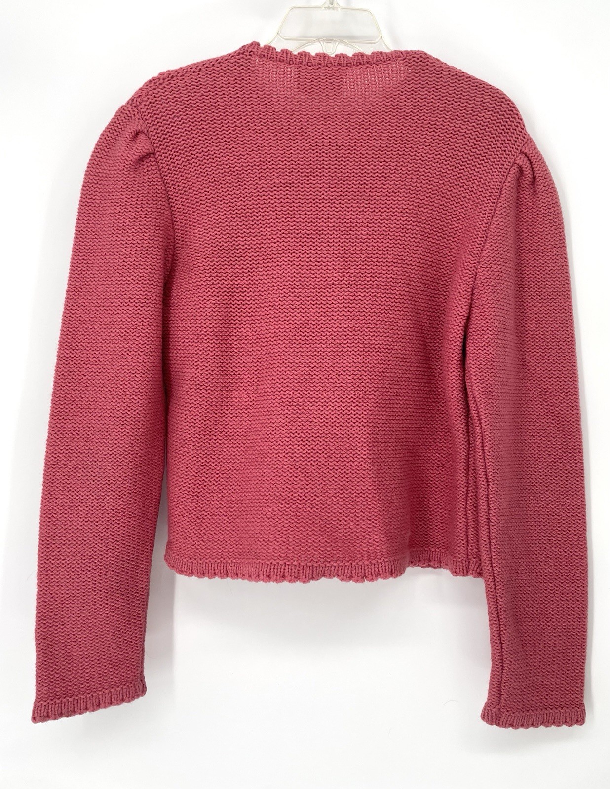 Vintage 80s Stapf Tyrol Pink Alpine Austria Knit Wool Fraulein Sweater Cardigan