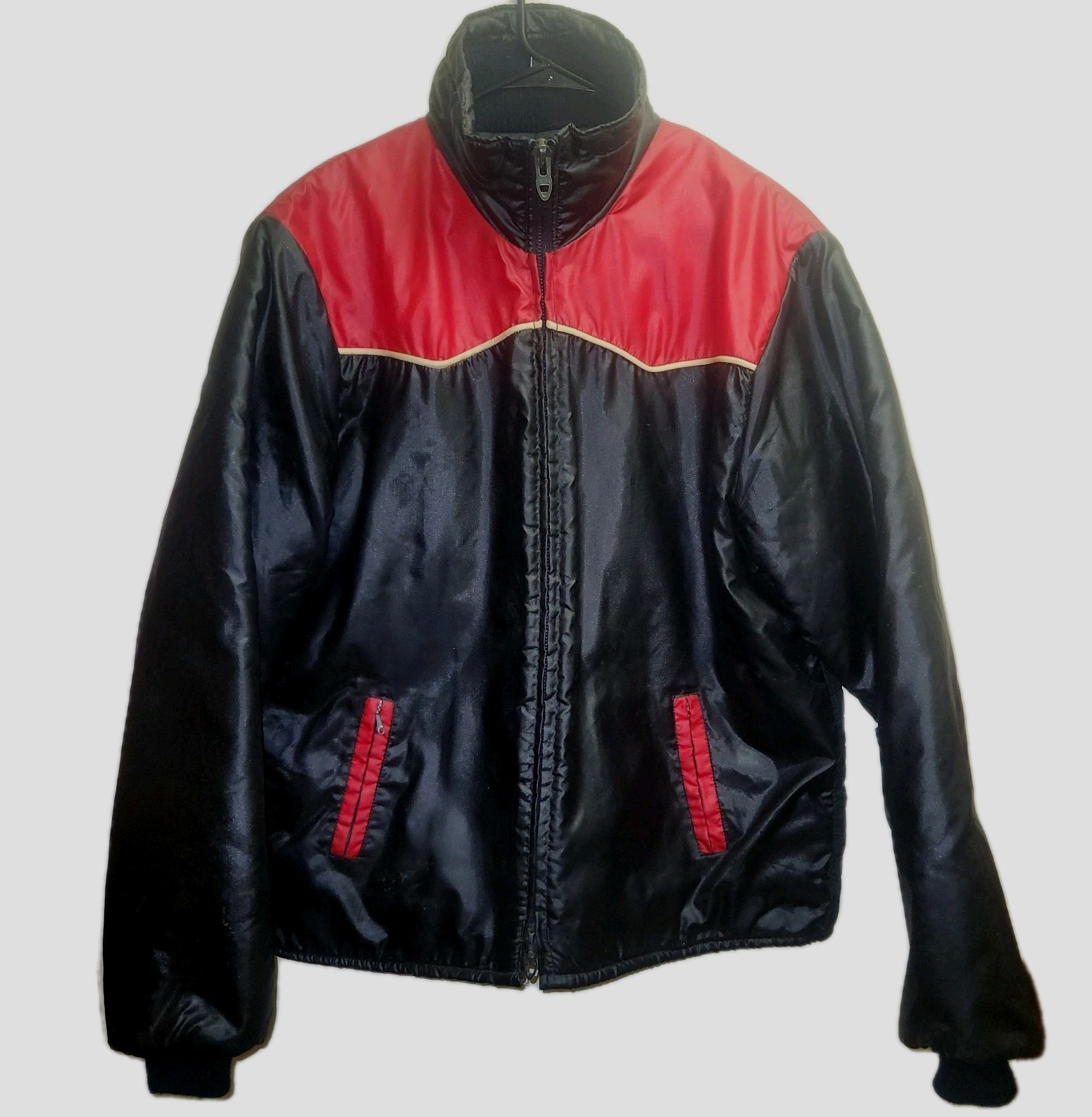 Hot Dog By Marco Vtg Jacket Mens XXL Black Talon 80s Idaho Falls Belted Ski Coat