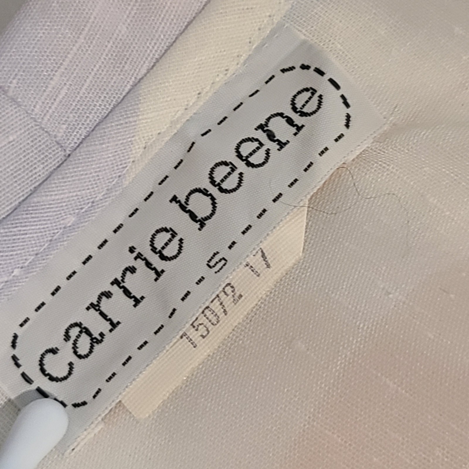 Carrie Beene Vintage 70s Button Up Short Sleeve Neck Bow Pastel Summer Medium