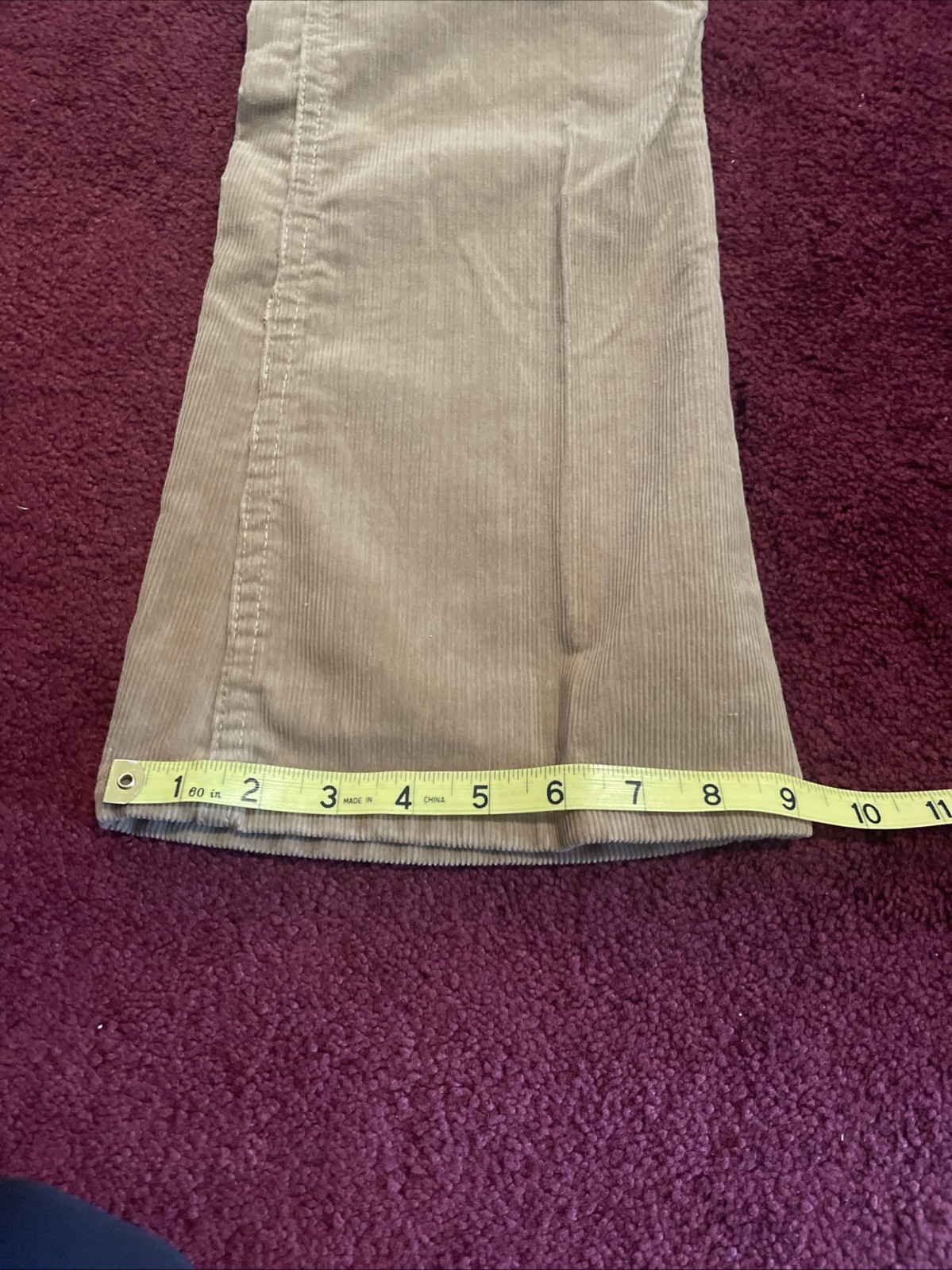 Vintage 1970s Oshkosh B’Gosh Brown Corduroy Bell Bottoms Women’s 6