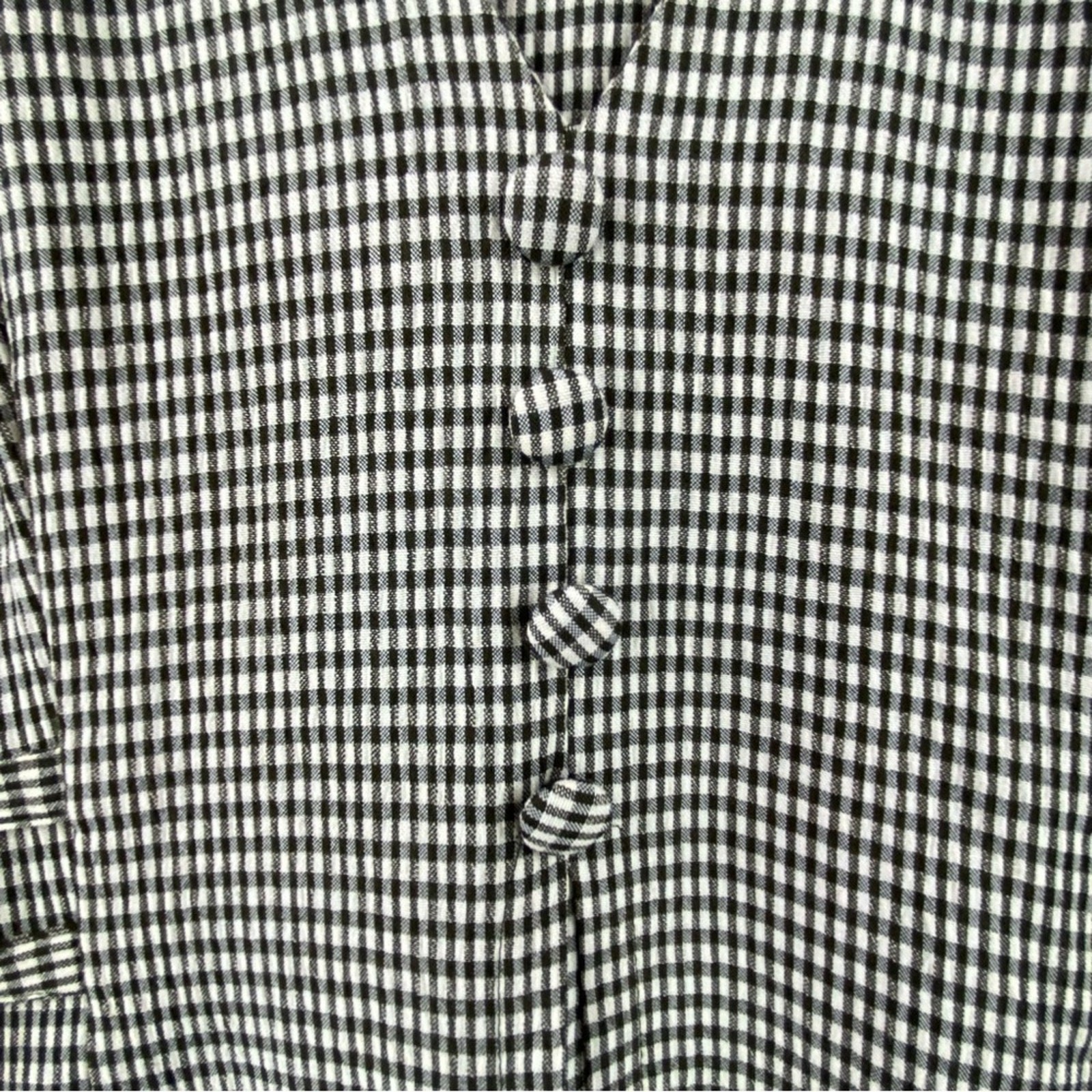Vintage Micro Plaid Short Sleeve Maxi Dress Size 12 Green Cream