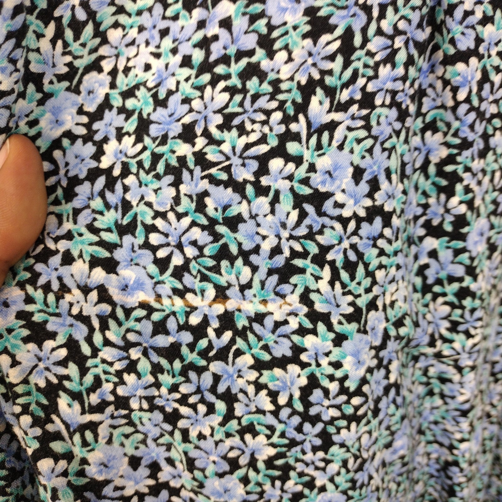 Vintage All That Jazz Grunge Floral Maxi Sundress No Size Tag Sz S? Black Blue
