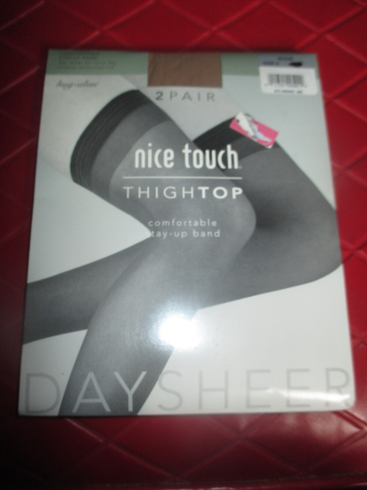 2 Pack DAY SHEER Vintage NUDE Nylon SEAMLESS STOCKINGS – Size C – 120 to 170 lbs