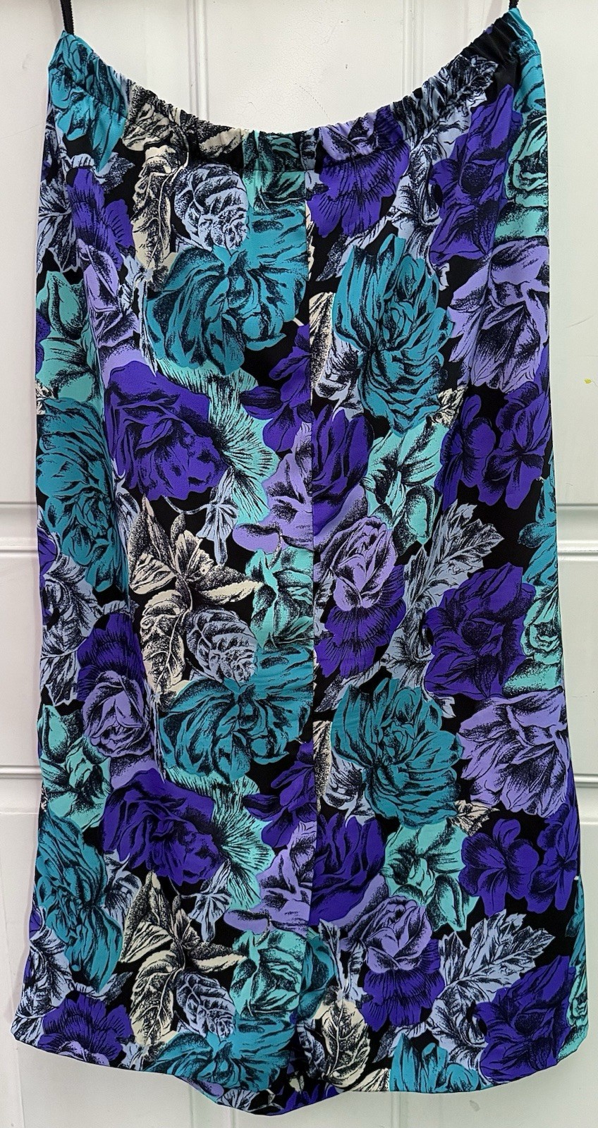 Vintage 80s John Richard California Floral Midi Skirt 10 Whimsigoth Witchy