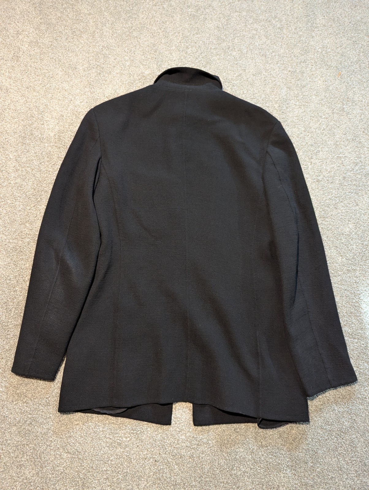 Vintage Issey Miyake Jacket Womens Medium Wool Bergdorf Goodman 1980s Zip Coat