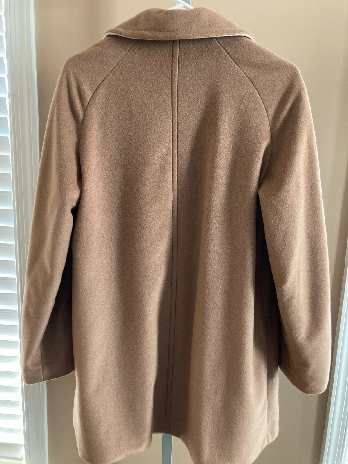 Wellington Fashions Dress Coat Jacket Camel Kashmiracle Lined Vintage Medium