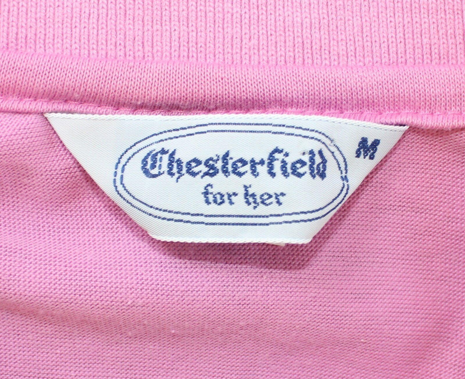 Chesterfield vintage women’s polo lavender purple pink cotton poly collared