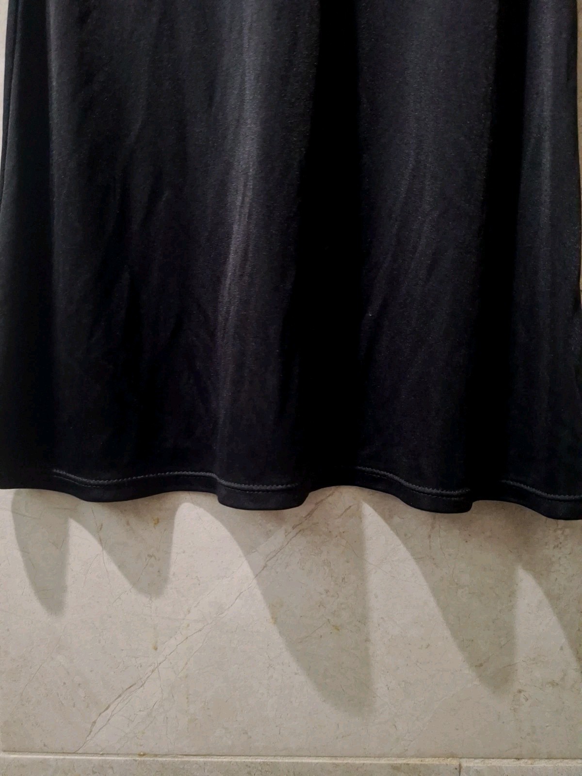 Vintage Rocco Barocco Black Slip Dress 1970s Read Desc