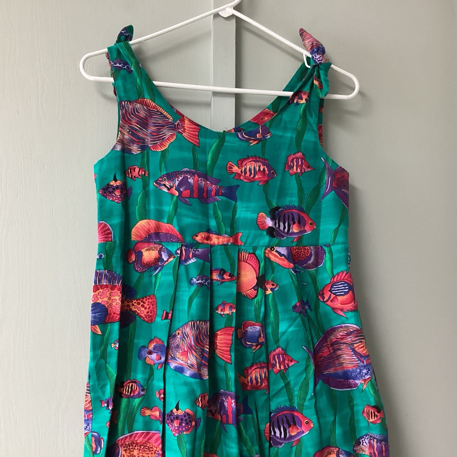 90’s Pretty Woman Size Small Collection Made In USA Underwater Fish Print Dress