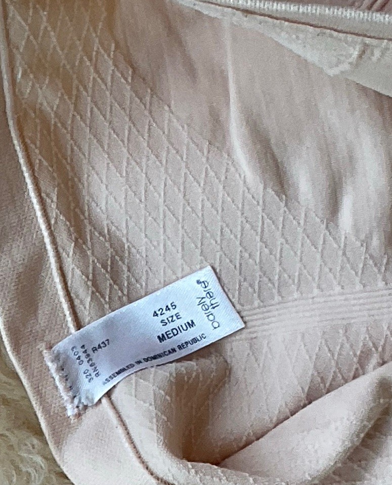 Vintage 80’s barely There Beige Lingerie panties Girdle M Nylon Spandex