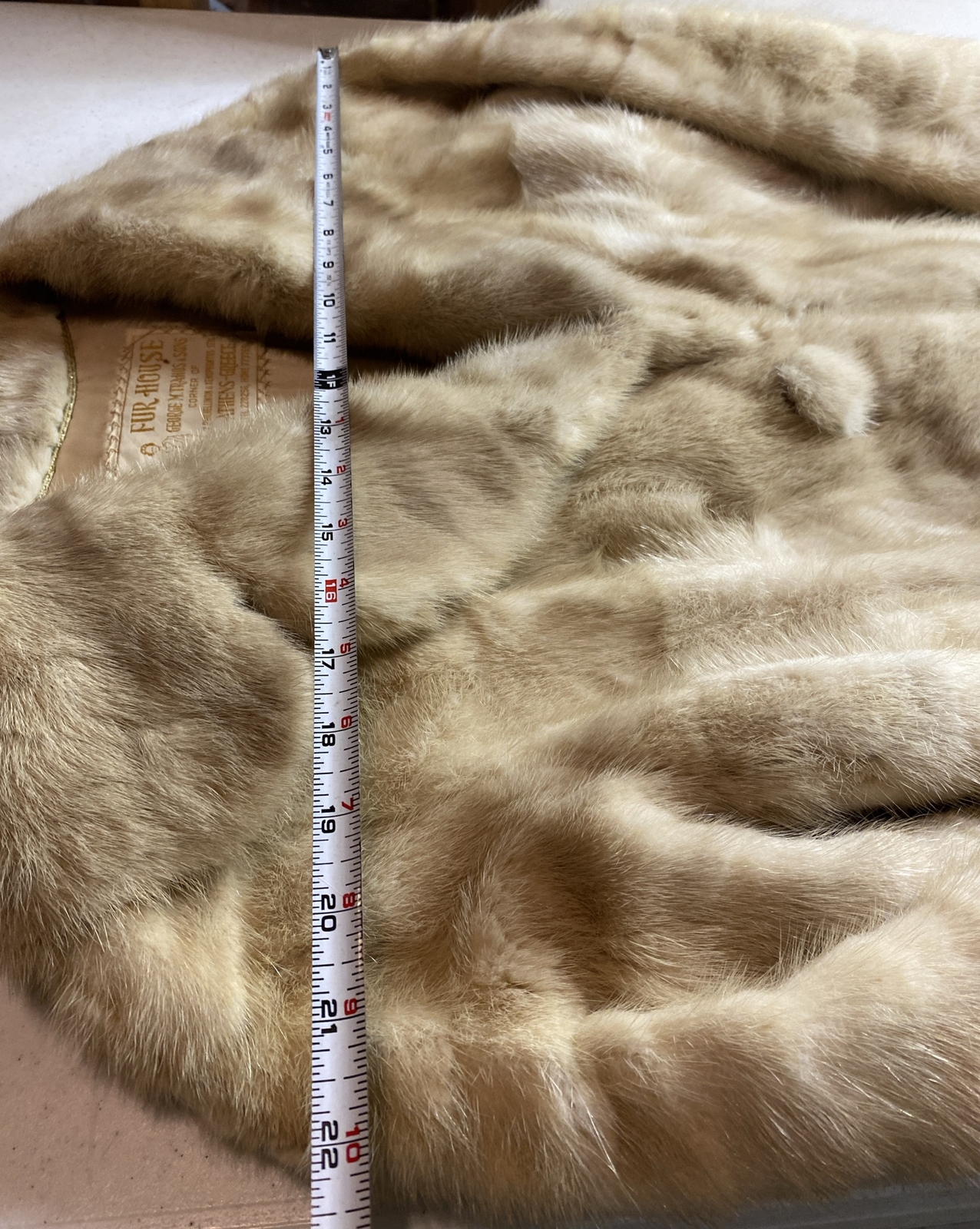 Vtg Fur Coat By GEORGE M. TRAHOS Fur House Athens Greece