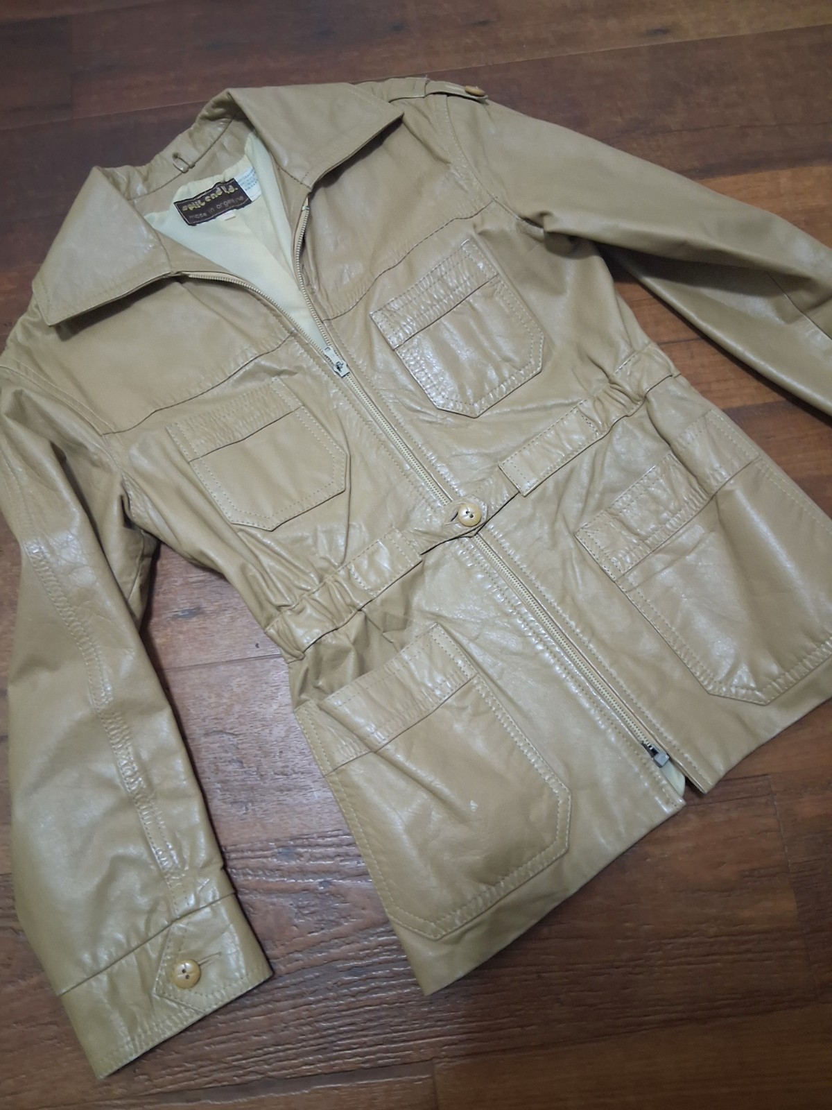 Women’s Vintage 1970s Split End Leather Jacket Made In Argentina