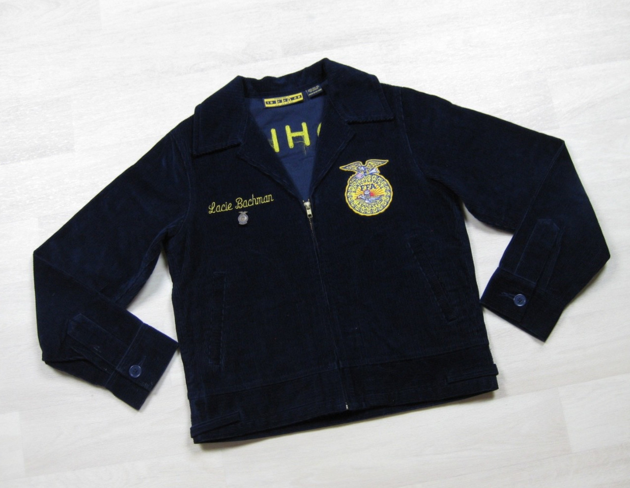 Y2K FFA Corduroy Jacket Women’s (32) Future Farmers of America Ohio Agriculture