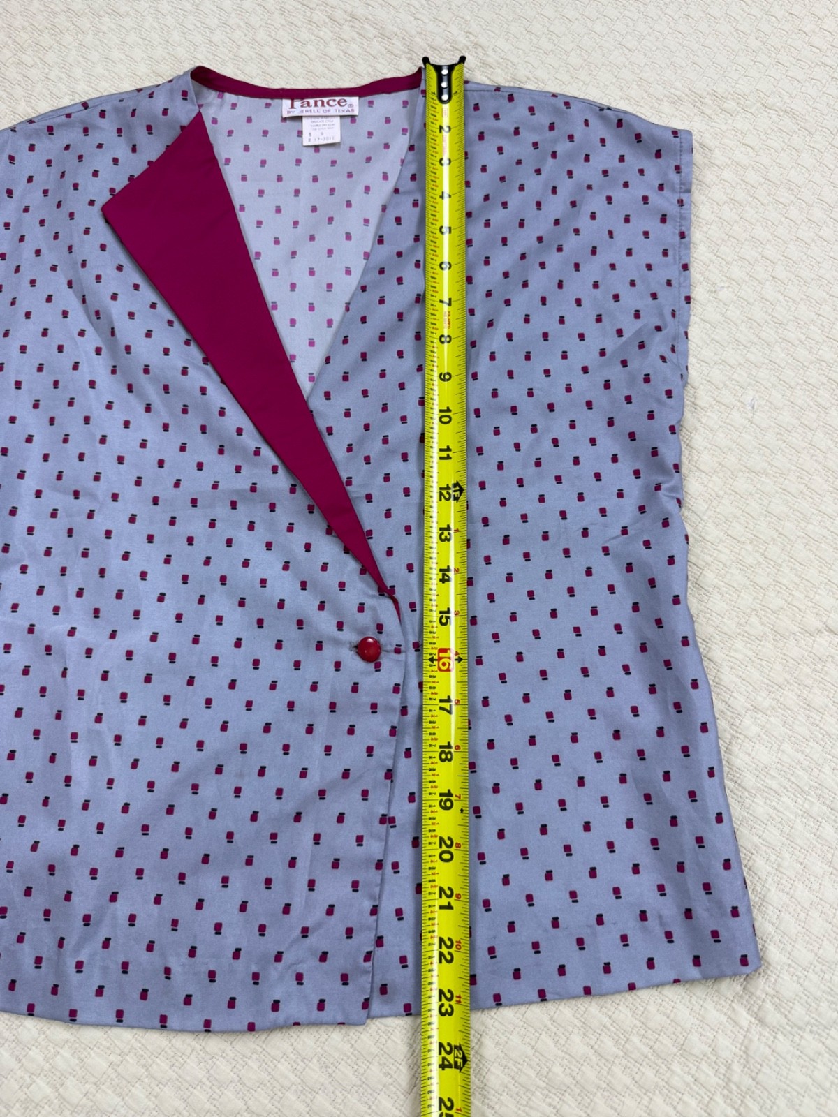 Jerell of Texas Pance 1970s Two Piece Set Polka Dot Skirt Top | Size 9