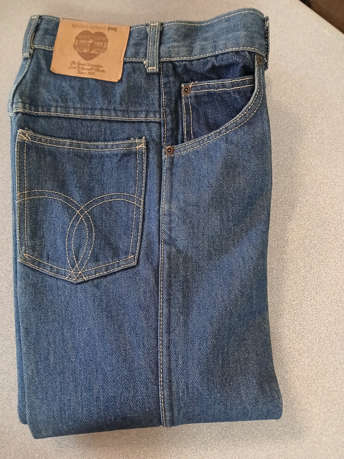 Vintage Late 1970s Early 1980s GWG „Hamilton Carhartt” Jeans Size 3 Deadstock