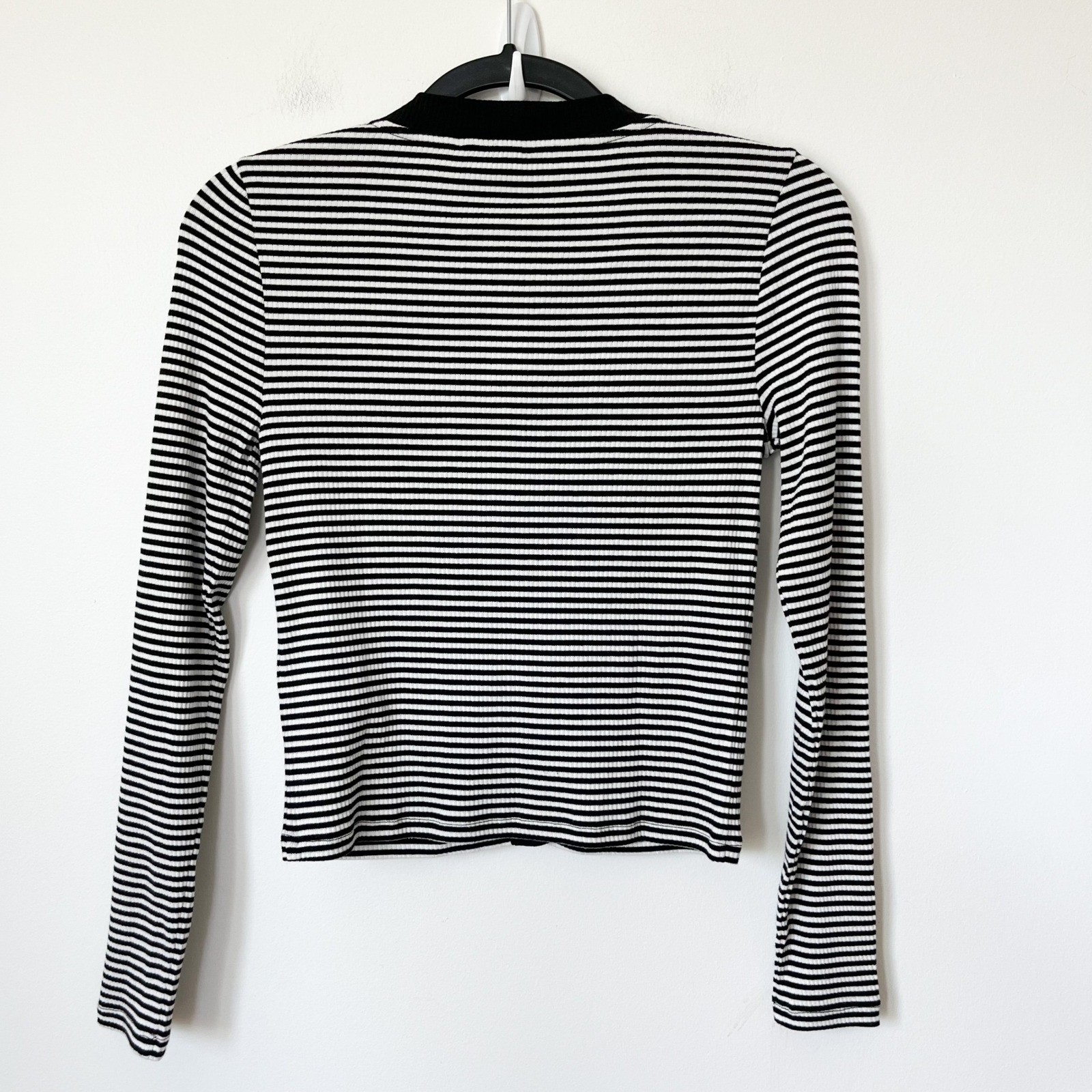 NEW J.Crew Vintage Rib Lady Jacket Black White Stripe Womens XS