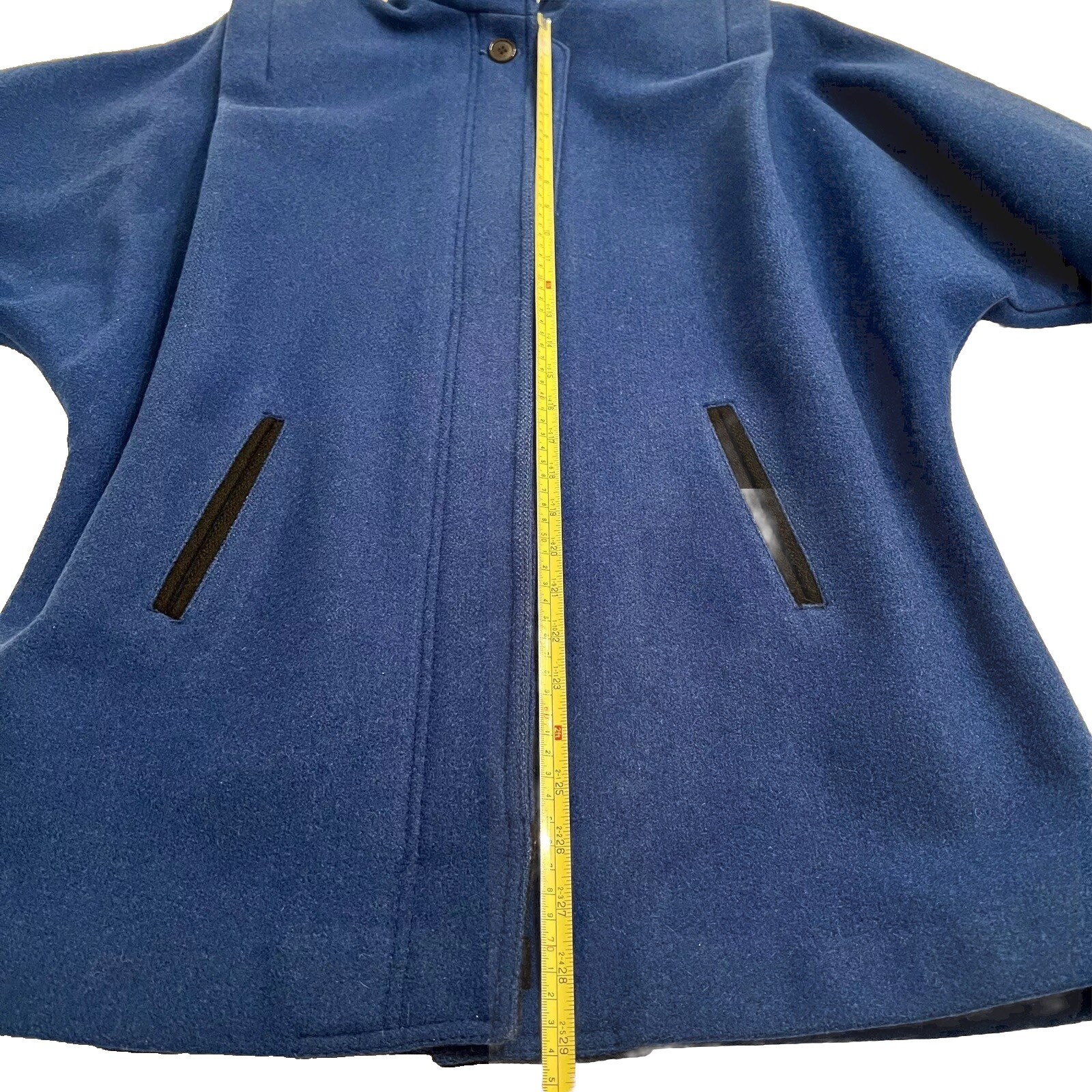 Wool Coat Casa De Lana Women’s size 5/6 Small Bright Royal Blue Vtg Retro Winter