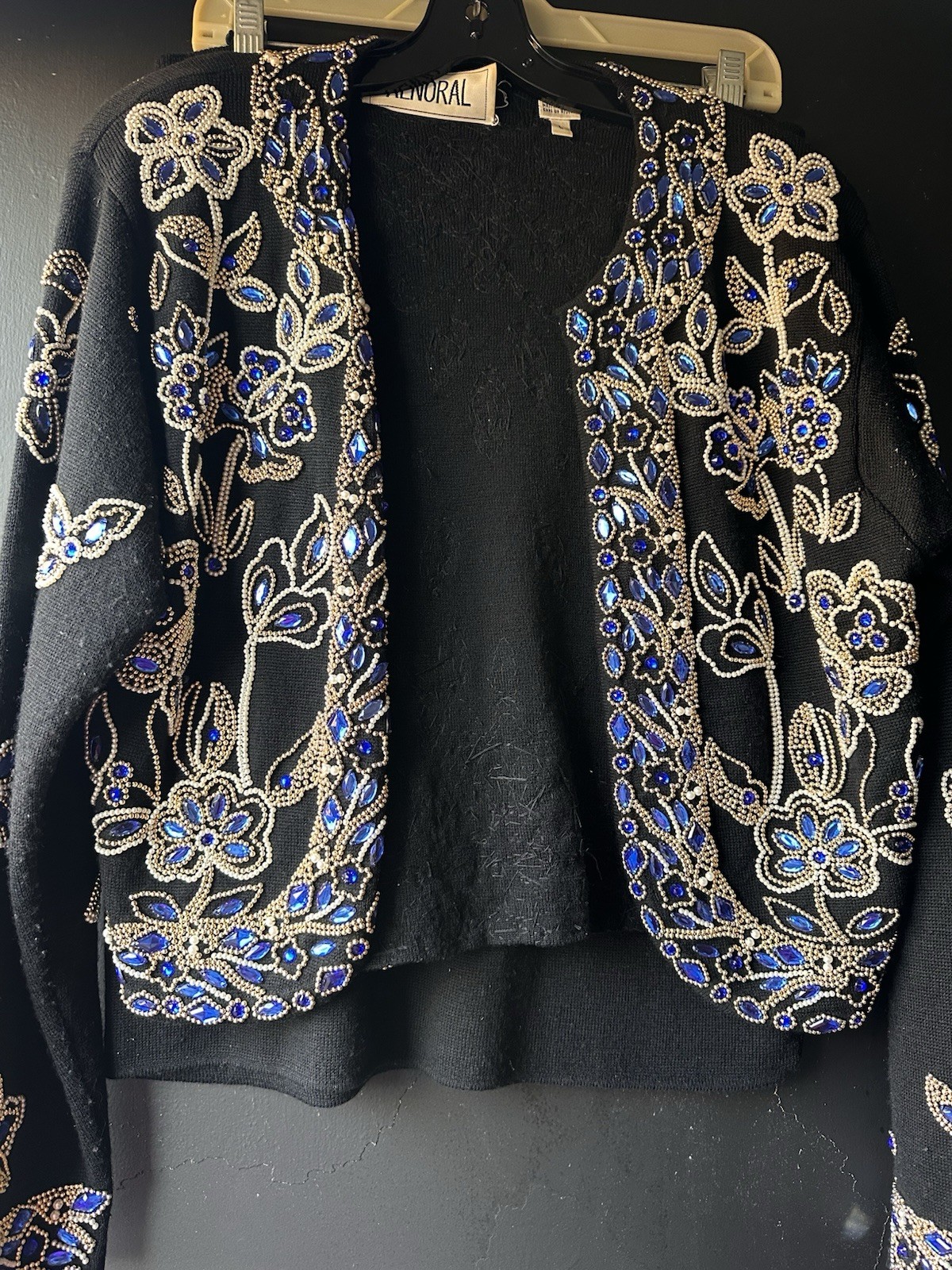 Vintage 1990s Alinoral Embellished Cardigan (Large) and Skirt (Medium) Set – GUC