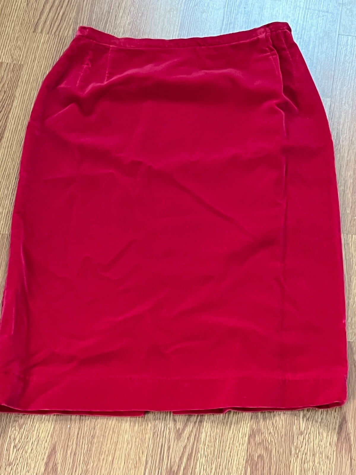 Vintage 50s Rosecrest Red Velvet Skirt and Vest. Beautiful