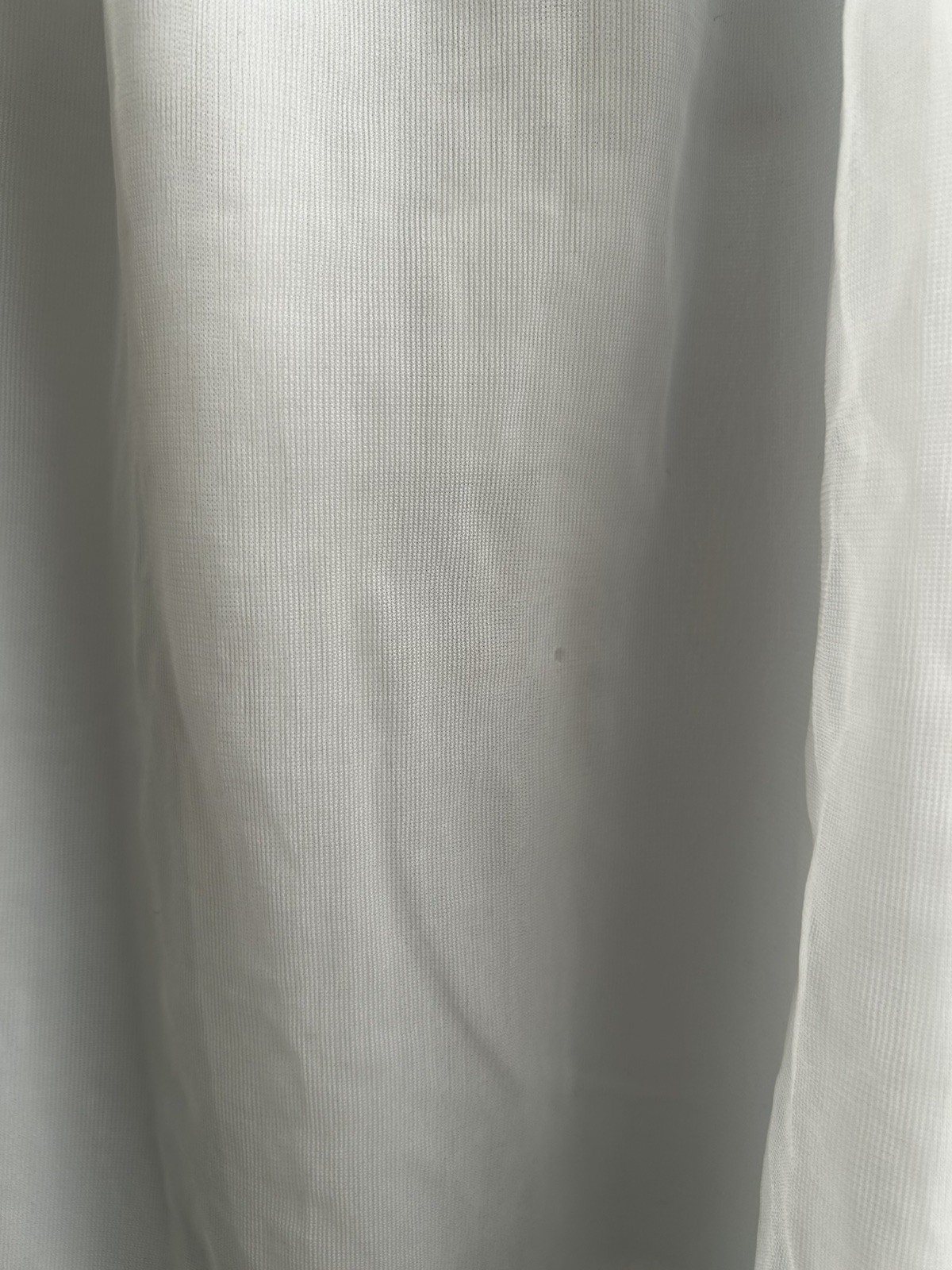 Vintage Pale Blue Chiffon Empire Waist Chemise with Ivory Lace Band XS/XXS