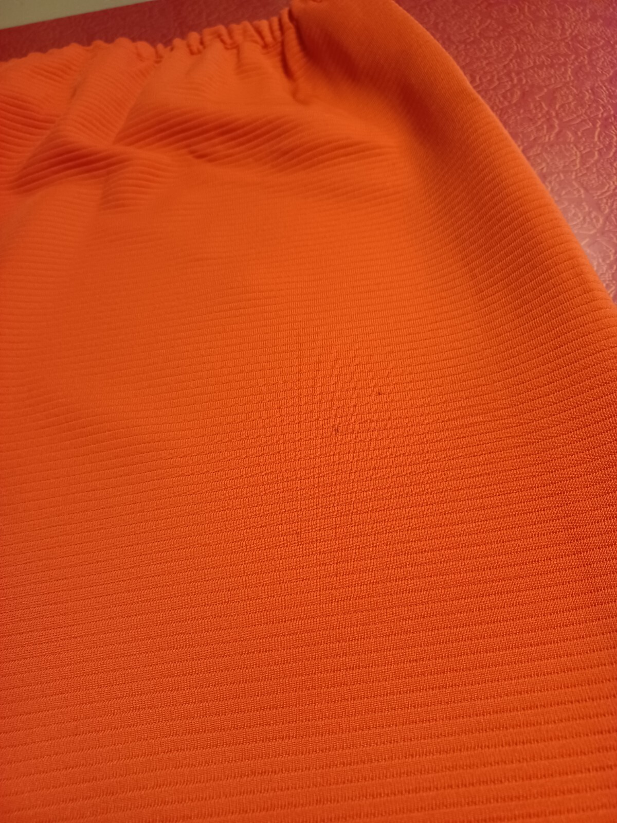 Vtg Mid-century 1960s Polyester Skirt Set UNION LABEL Orange Henry Lee MOD MCM