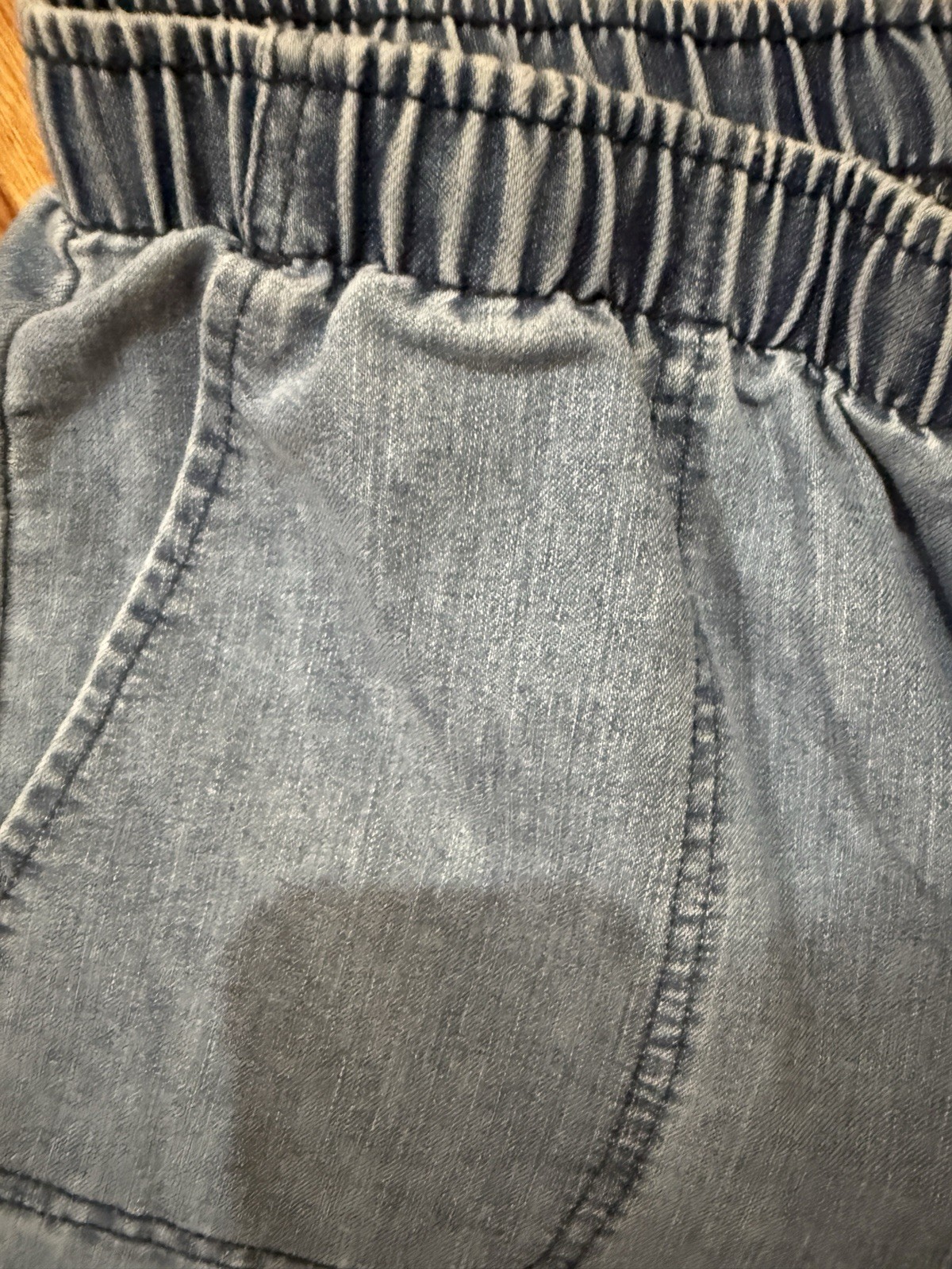 Lightweight Denim Vintage Joggers,retro