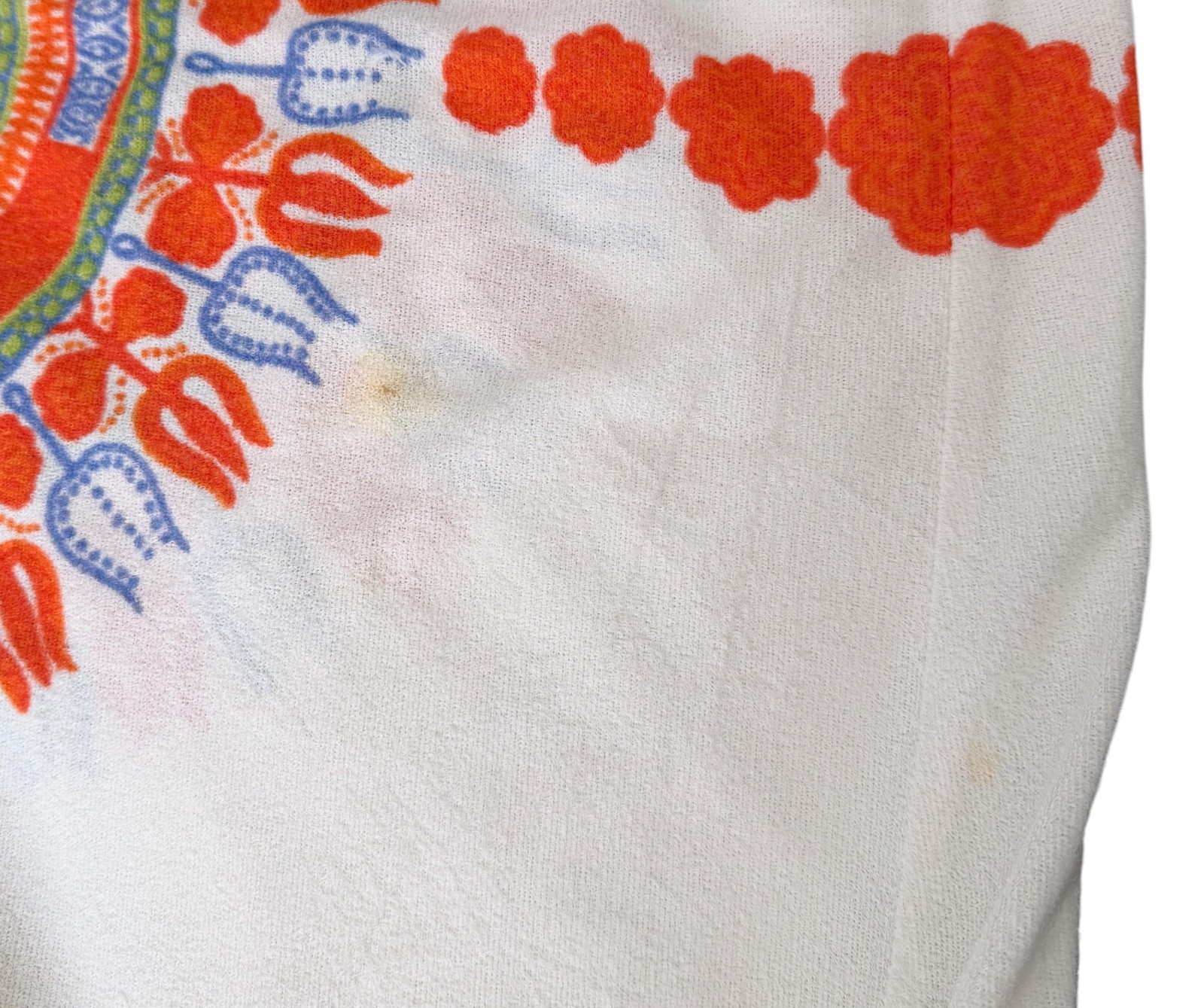 Vintage 70’s Terry Swim Coverup Maxi Dress Psychedelic Medallion Hawaiian Beach