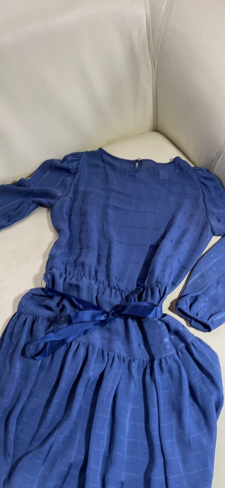 Vintage Lizzy & Johnny By Lucero Dress With Ribbon Belt