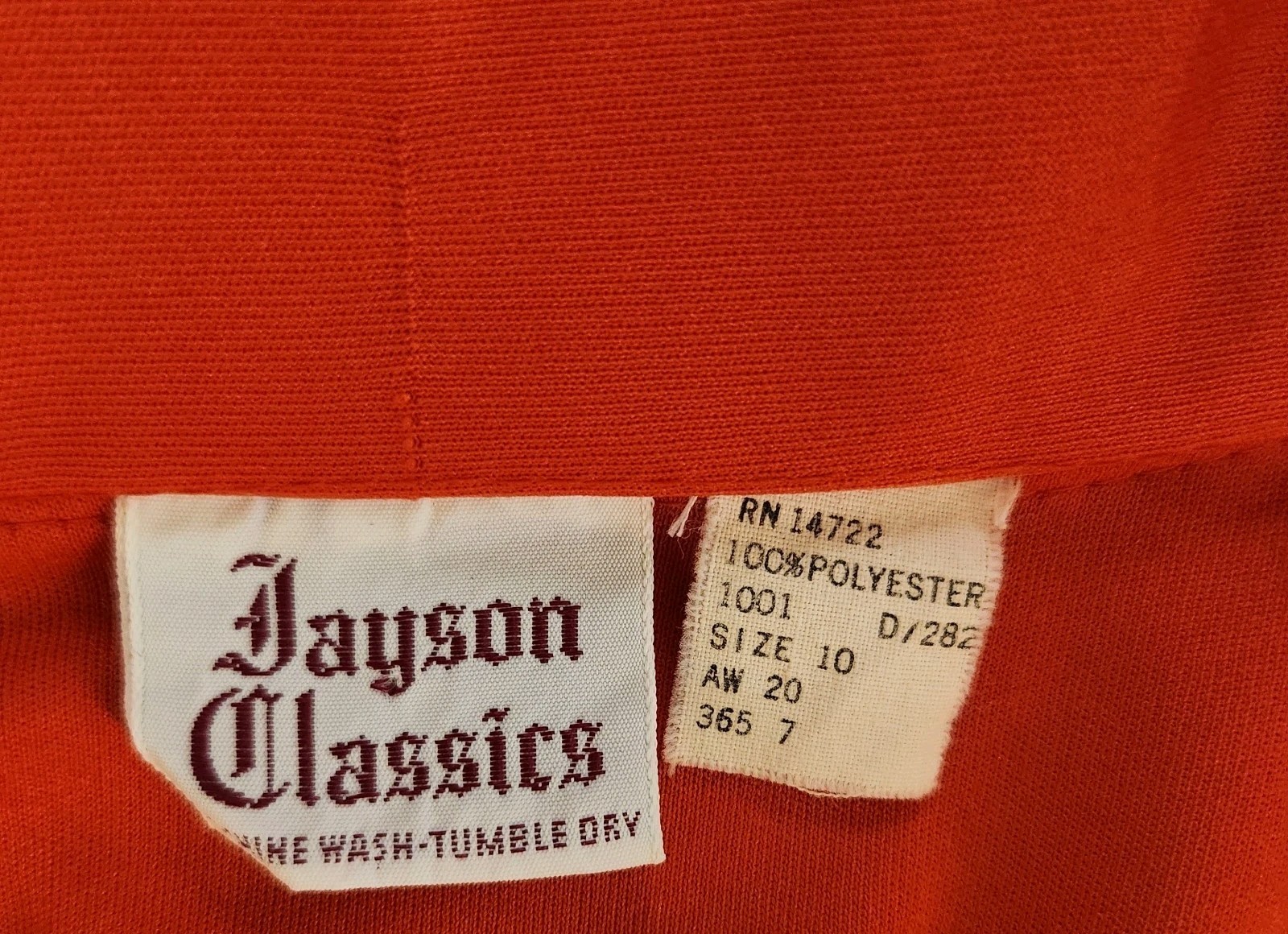 70s Jayson Classics Orange Retro/Mod/Indie Women’s Button Up Shirt 10