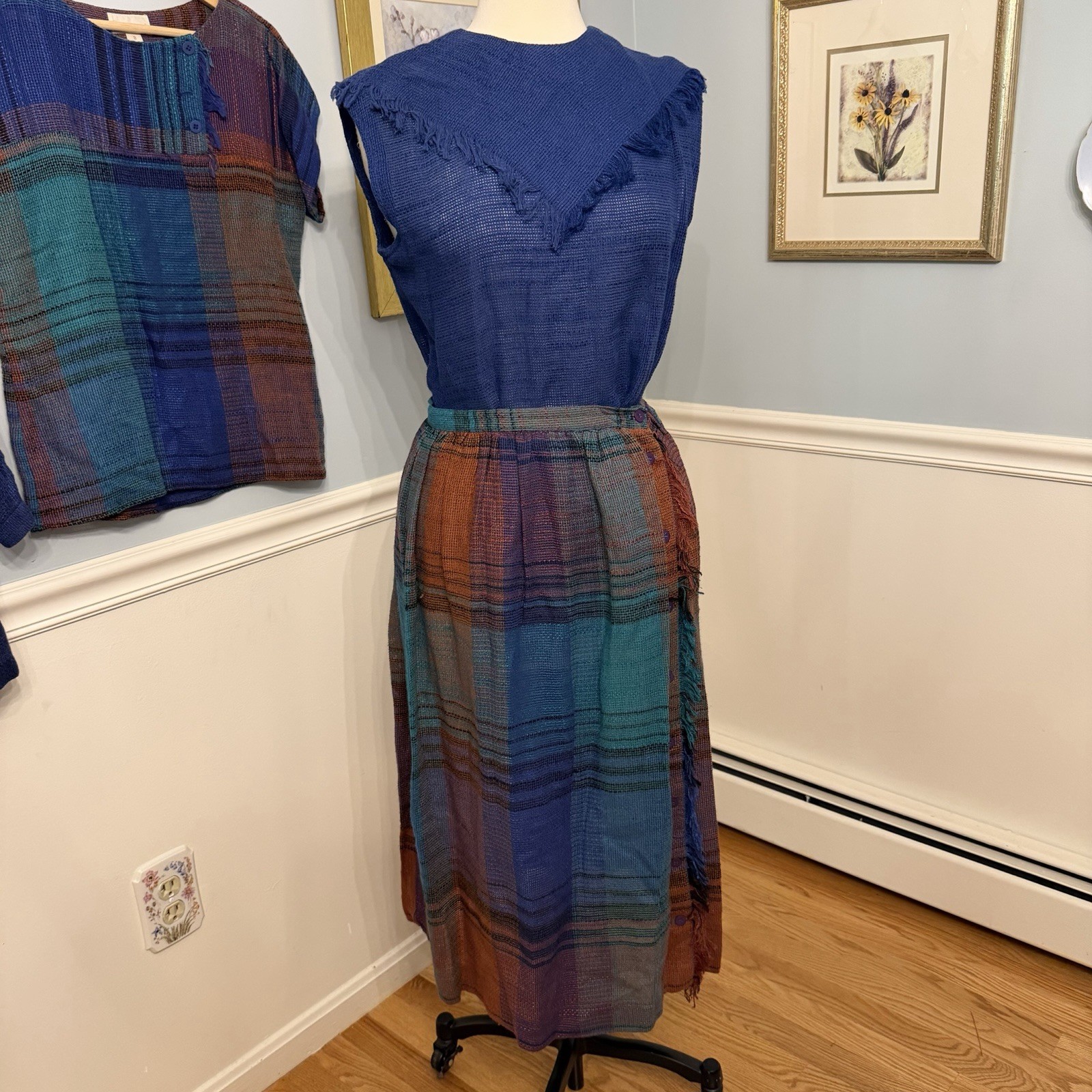 Vintage John Meyer Of Norwich 4 Piece Skirt Top Set Size 12 Mix & Match 60s MCM