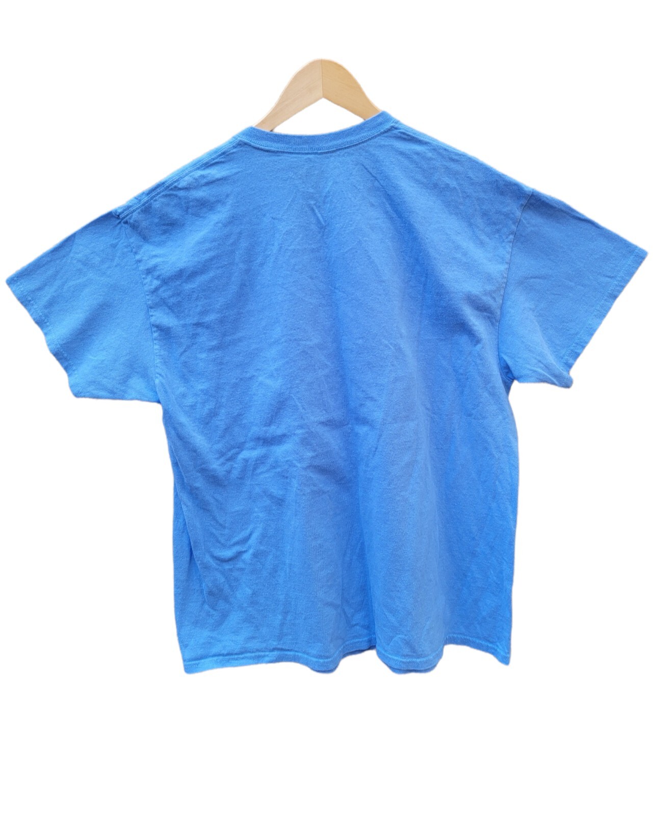 Peanuts Charlie Brown and the gang Cotton short Sleeve Blue T-Shirt Size-XL