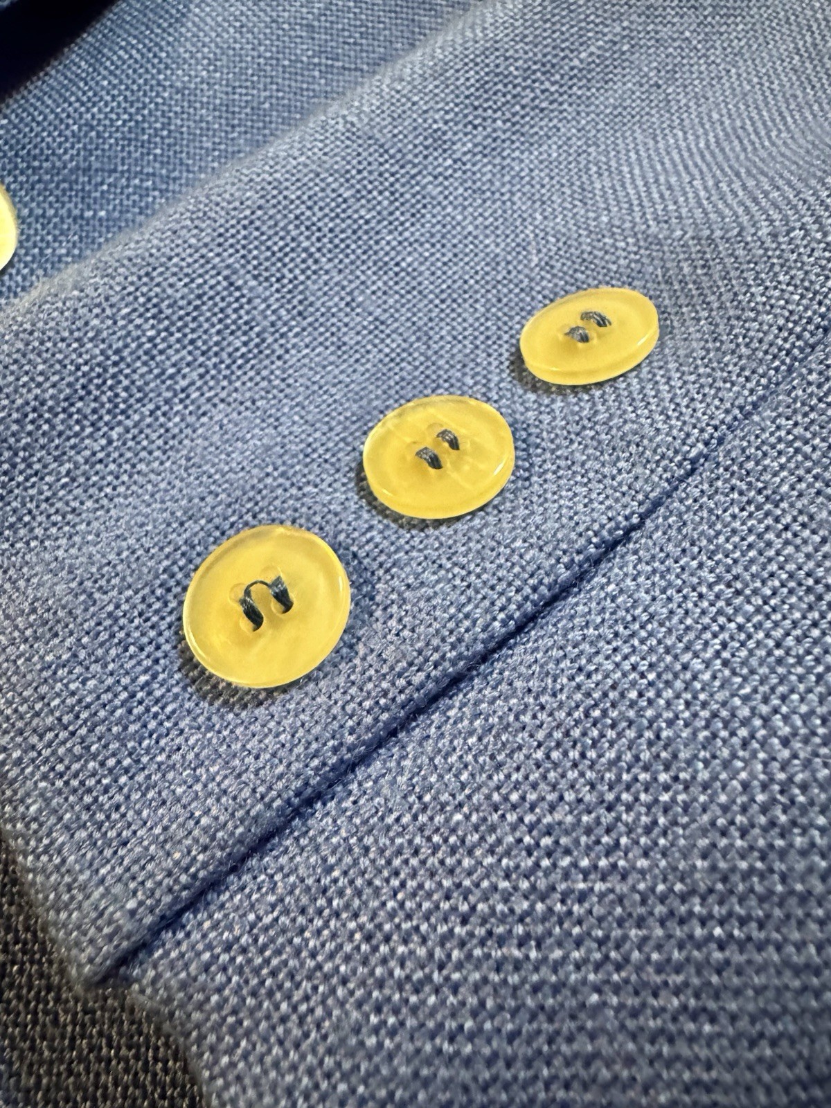 Vtg Saville Blue Blazer Jacket Huge Pockets 6 XS 70s 80s Pearl Buttons Fitted