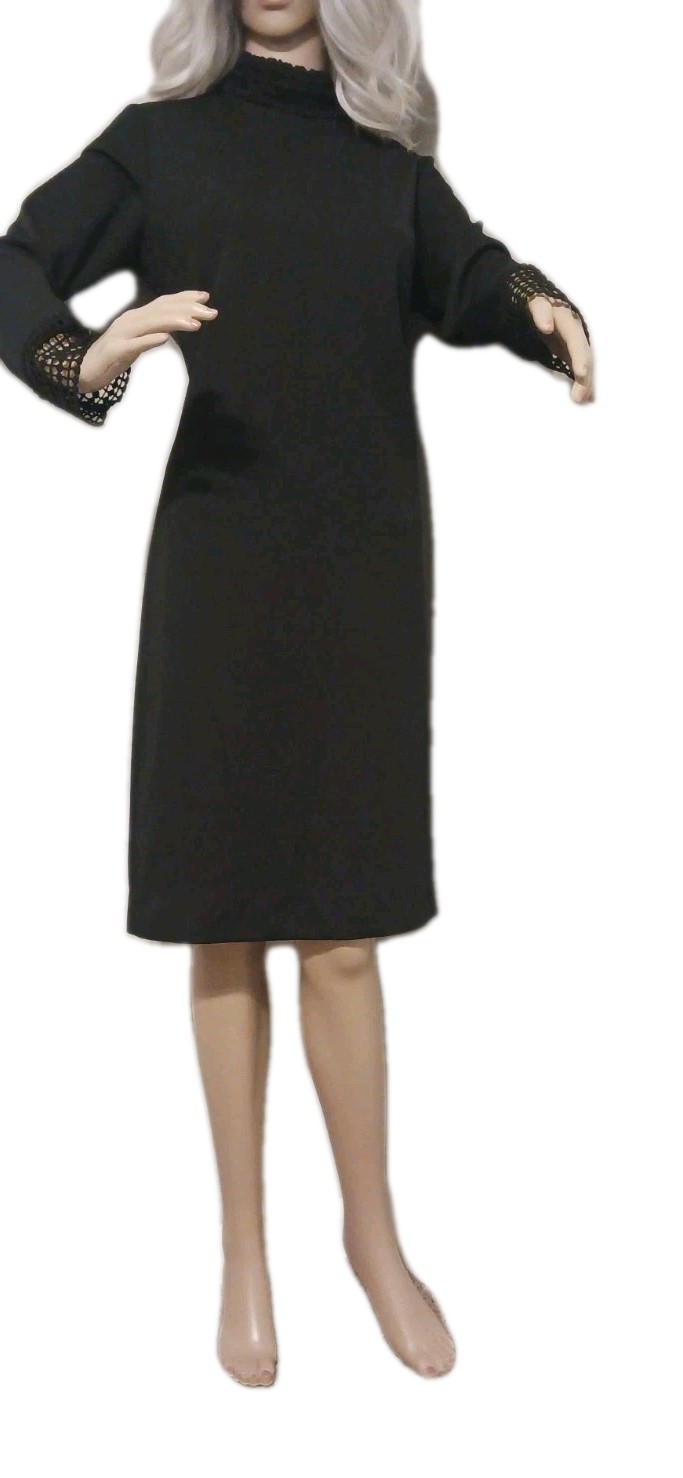 vintage black dress 60s/70s