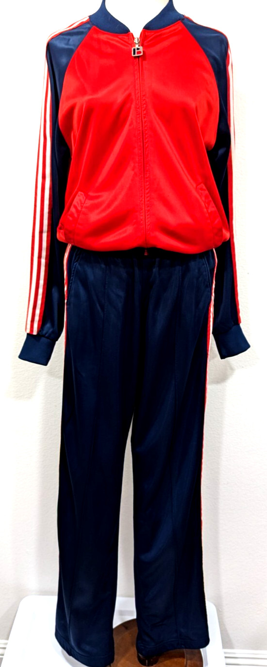 Vtg 80s BONNIE SPORTSWEAR California Track suit Jacket & Pant USA MADE Size M *
