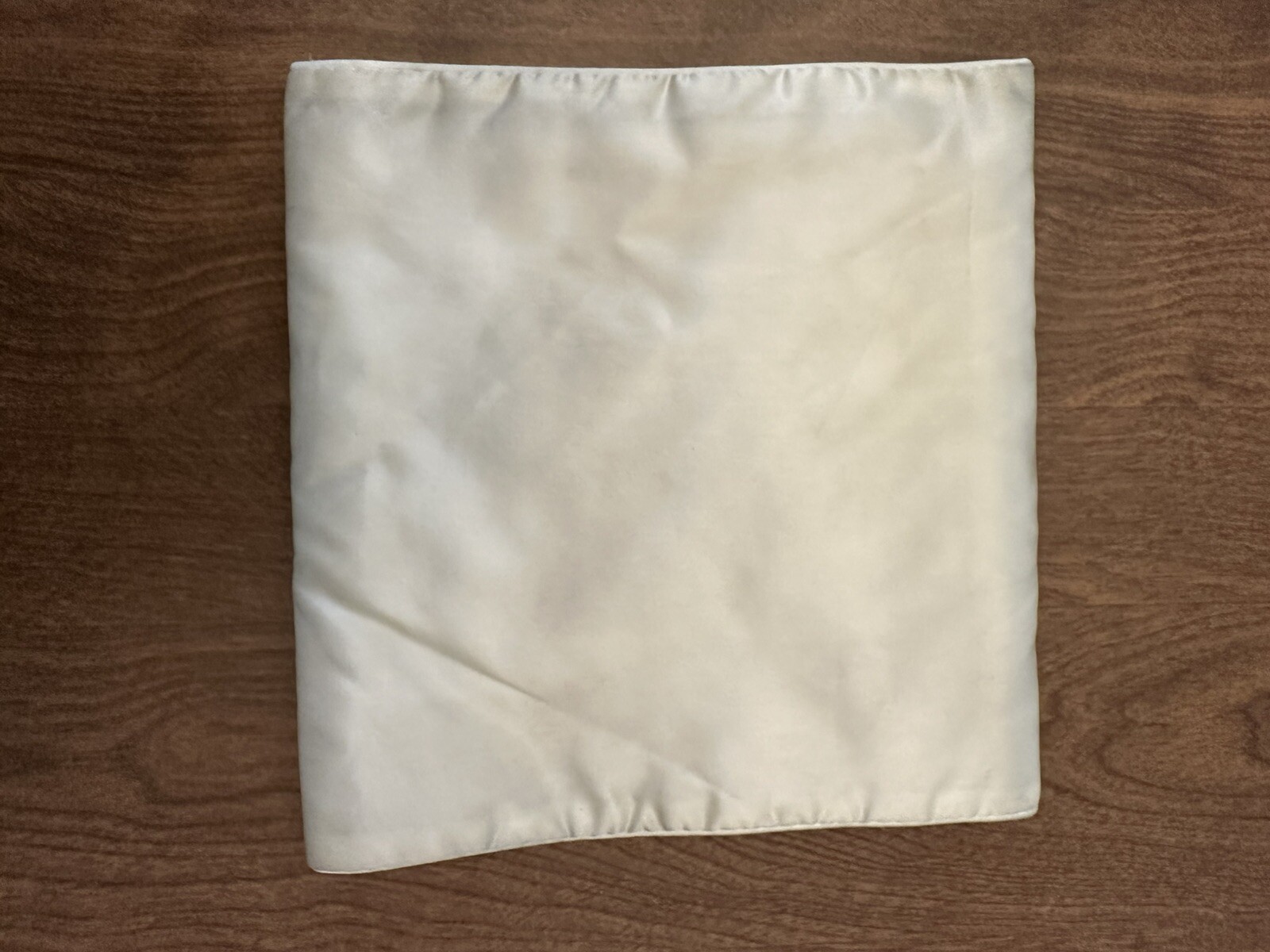 Hanes Silk Reflections Lingerie Bag White Satin Vintage