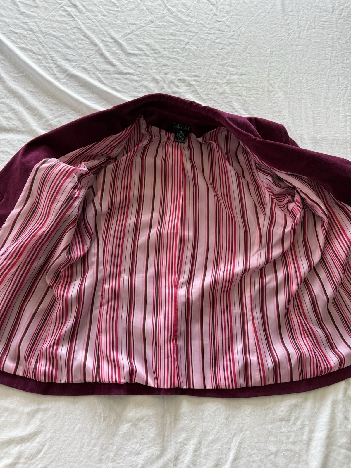 Rafaela Vintage Y2K Magenta Velour Blazer 10 Velvet pink Barbie preppy normcore