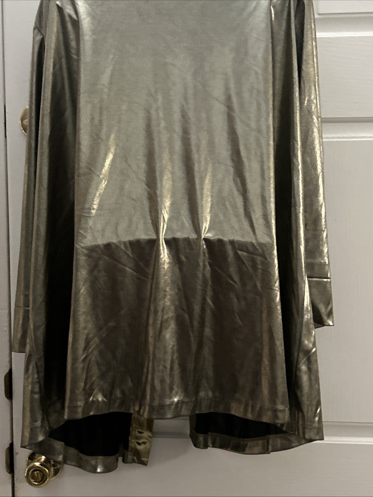 NWT VINTAGE 80s JOANNA PLUS Jacket Open Gold Pewter Lightweight RARE 20W NEW