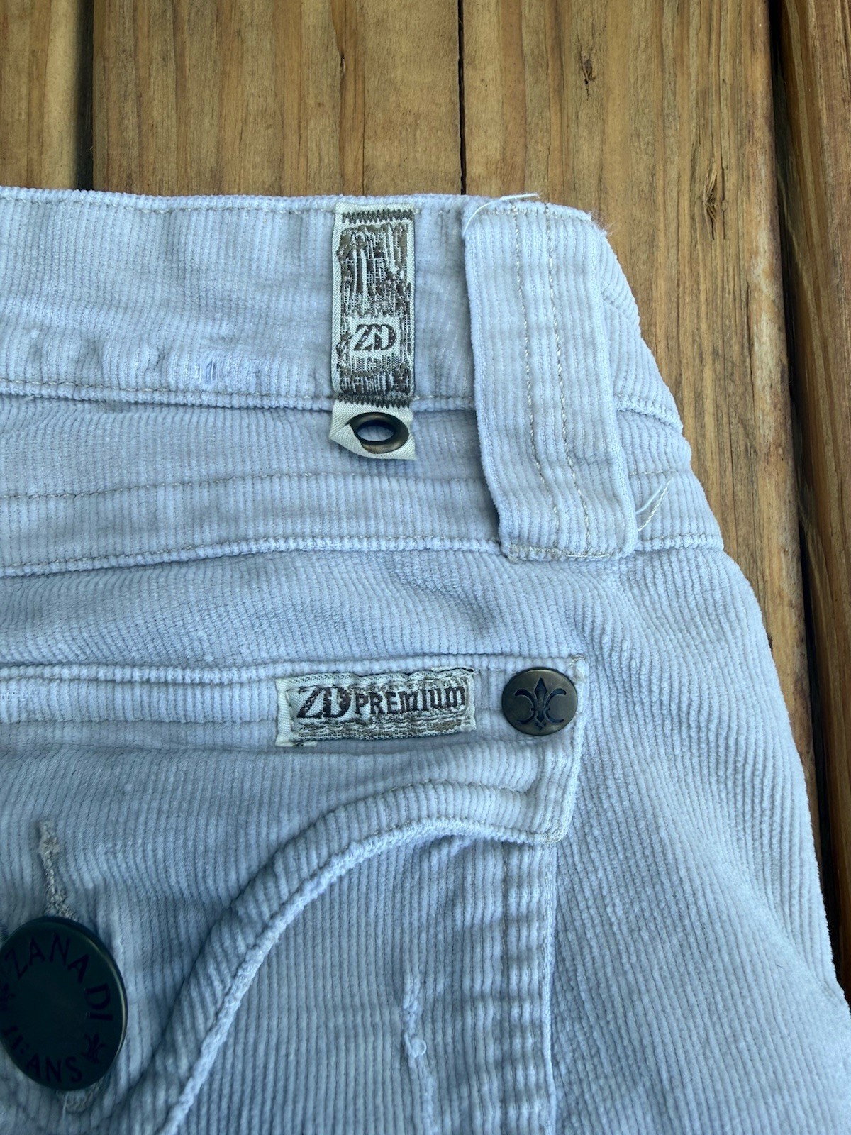 Vintage Y2K Zanadi Low Rise Corduroy Wide Leg Gaucho Capris Size 11