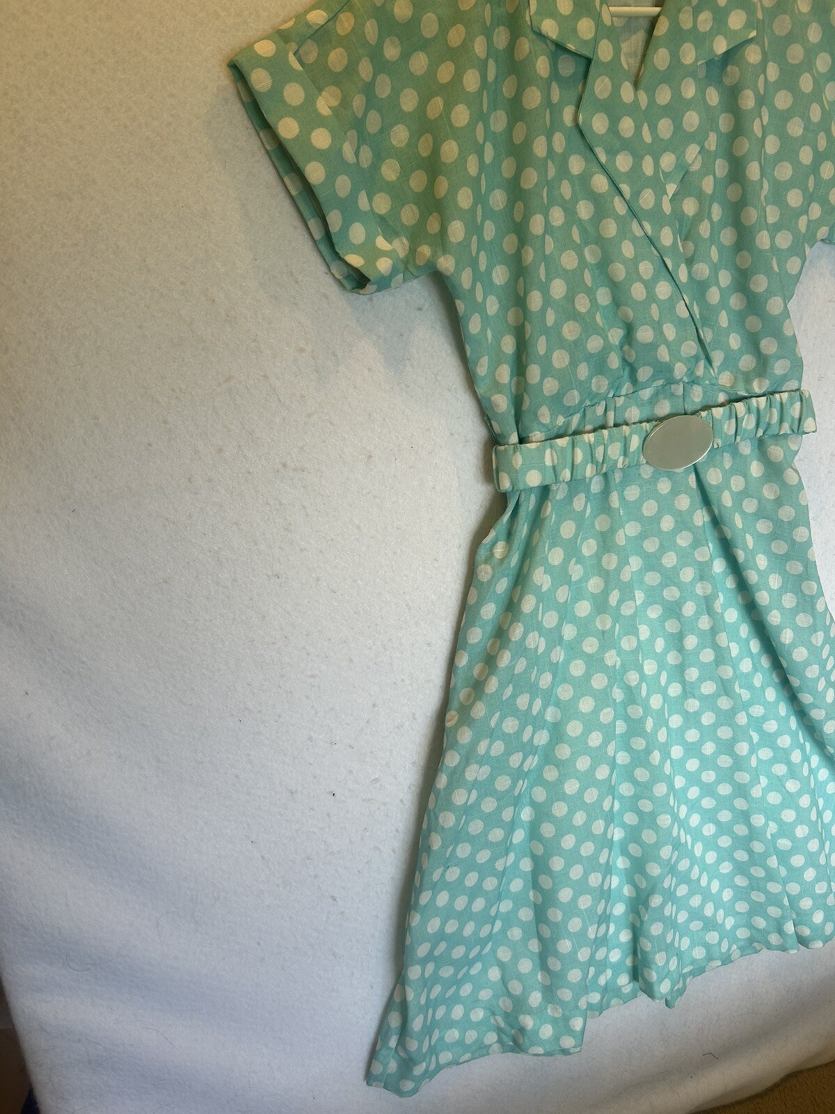 Vintage 1970s IFI Polyester Polko Dot DRESS BELT SIZE 4P Flaws U.S.A.