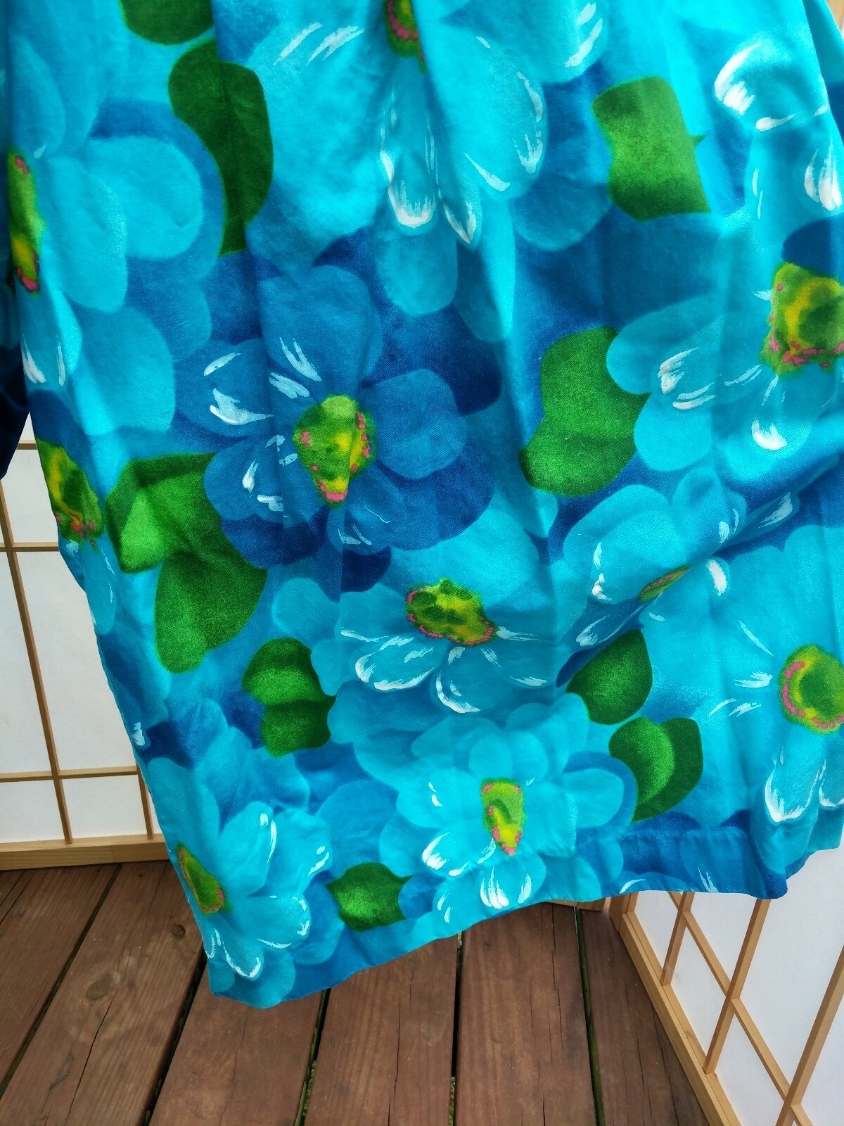 VTG Kalama Fashion Hawaiian Hawaii Dress Jumper Romper Culottes Jumpsuit Floral