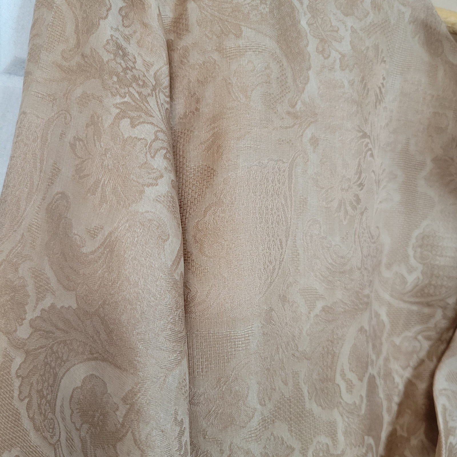 Vintage 1970s Oscar de la Renta Blouse Sz 10 Mocha Brown Ruffle Jacquard Top
