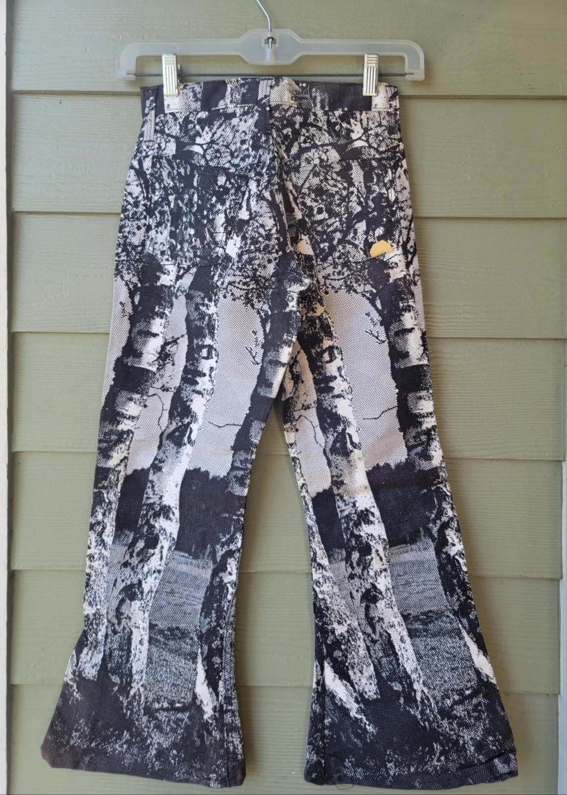 SO RARE! Vintage NOS UNWORN 60s Hippie Boho Pants Bells BIRCH TREE 24″ w B/W