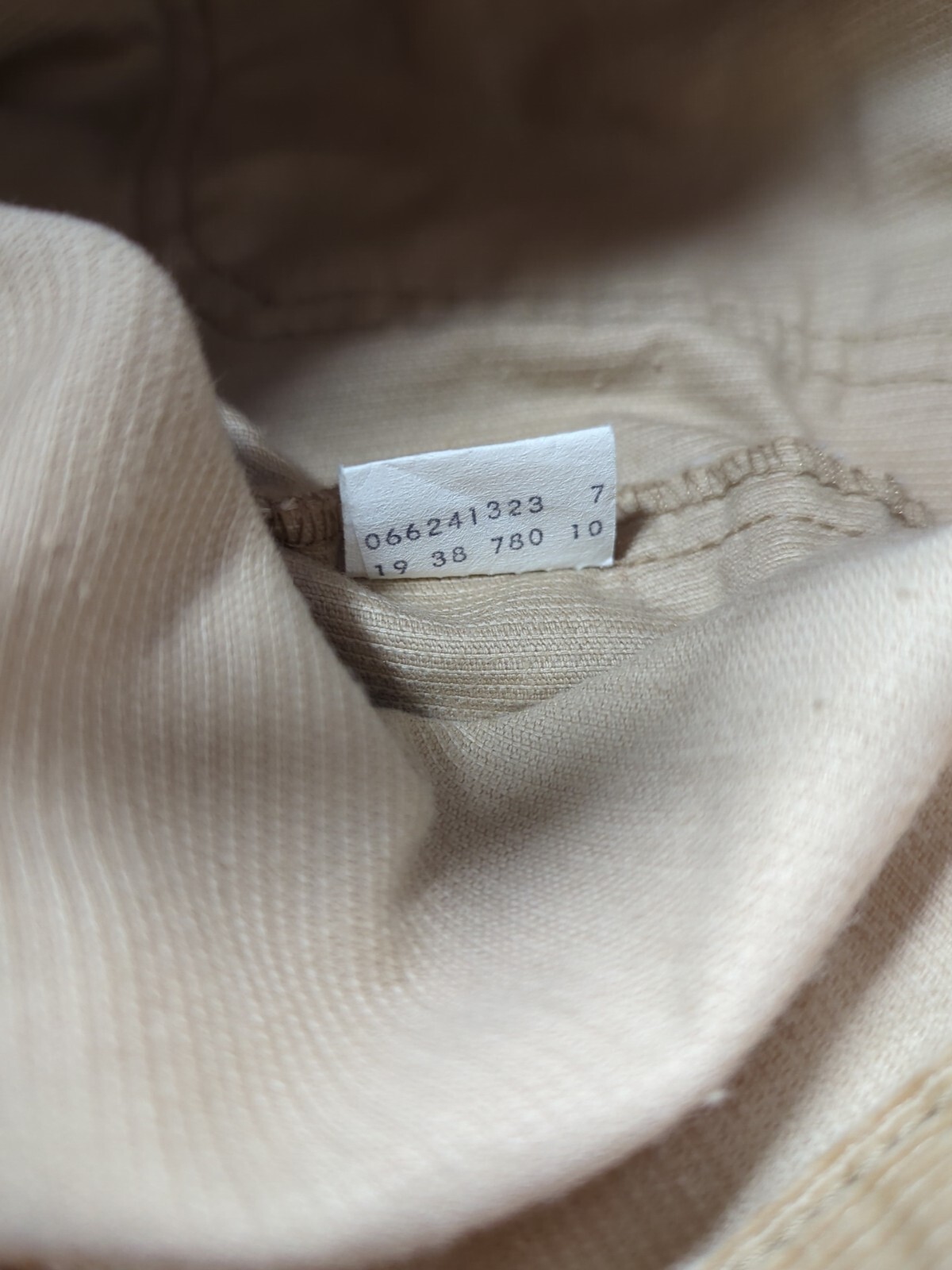 Vintage Levi’s Corduroy Pants Talon Beige 42 Zipper 25×29