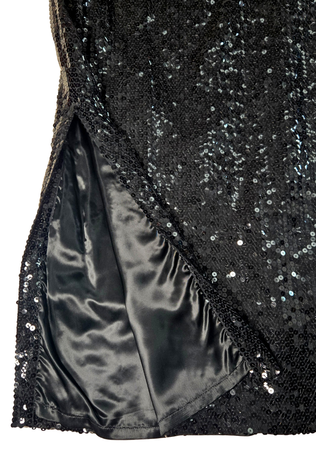 Vintage 1980s Louis Feraud Long Sequin Skirt w/Slit Made in West Germany – SZ 36