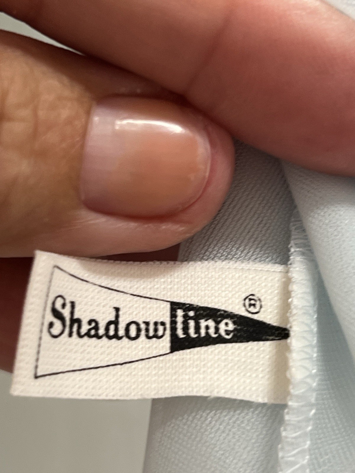 Vtg Shadowline Peignoir Blue Sheer Robe W Cream Lace & Flutter Sleeve PETITE